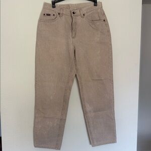 VINTAGE Riders by Lee Tan Cream Beige Jeans Pants size 12
